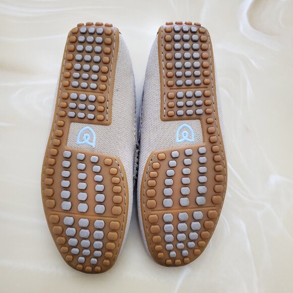 Rothy\'s The Driving Loafer In Beige Tan Men\'s Slip On Knit Shoes Size 9.5 main image 5